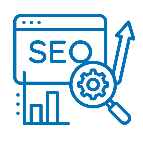 illustration depicting search engine optimization work